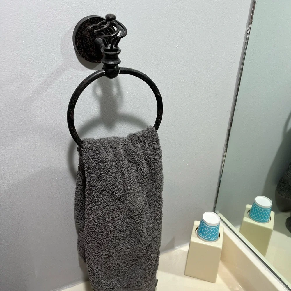 Toilet paper and towel rack holders